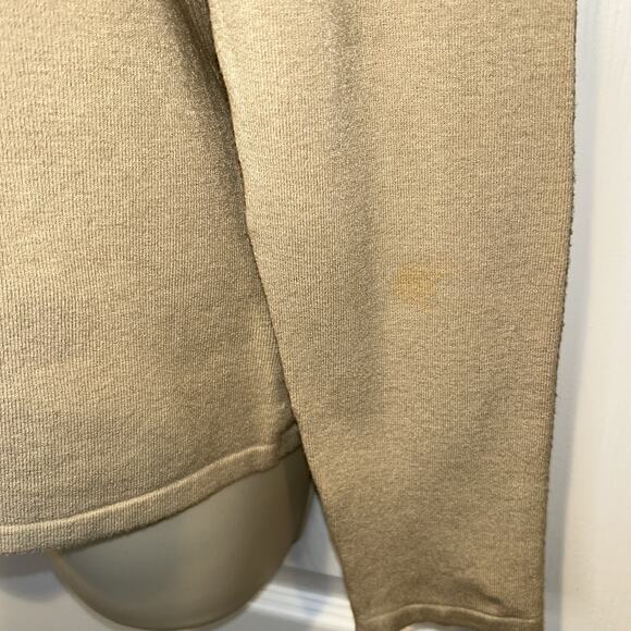 BCBGMaxazria Faux Fur (removable) beige tan Cardigan Women Timeless Luxury Sz L - Picture 3 of 12